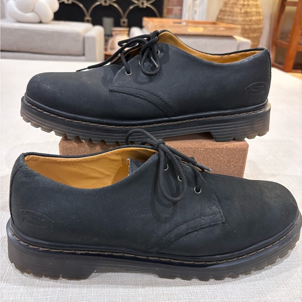 SKECHERS “Feel Good” Men's Oxford Lace Up Shoes Black (11)